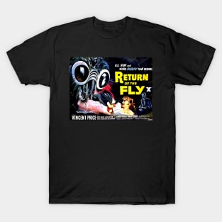 Classic Horror Movie Poster - Return of the Fly T-Shirt